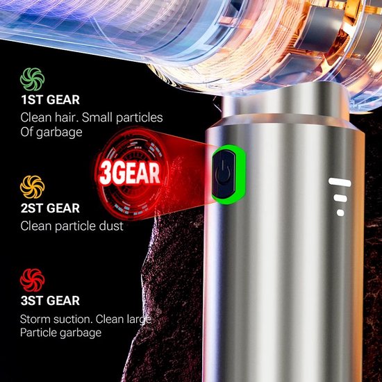 Draagbare Handheld Stofzuiger Voor De Auto 12V 120... – Grandado