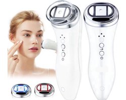 Mini HIFU Gezichtsverjongingsmachine voor Vrouwen - Professionele Anti-Aging Behandeling voor Kin, Nek en Ogen - Draagbaar Schoonheidsinstrument met Warmtefunctie - EU-adapter- Zonder Doos