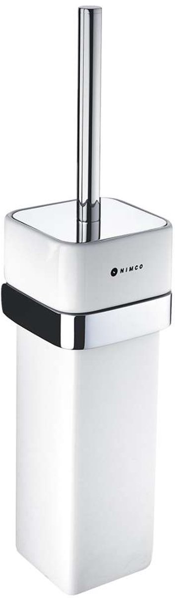 Nimco Kibo - Closetborstelgarnituur met afdekking, chroom Ki 14094K-26