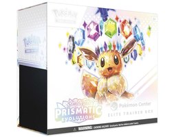 Pokemon prismatic evolutions center elite trainer box