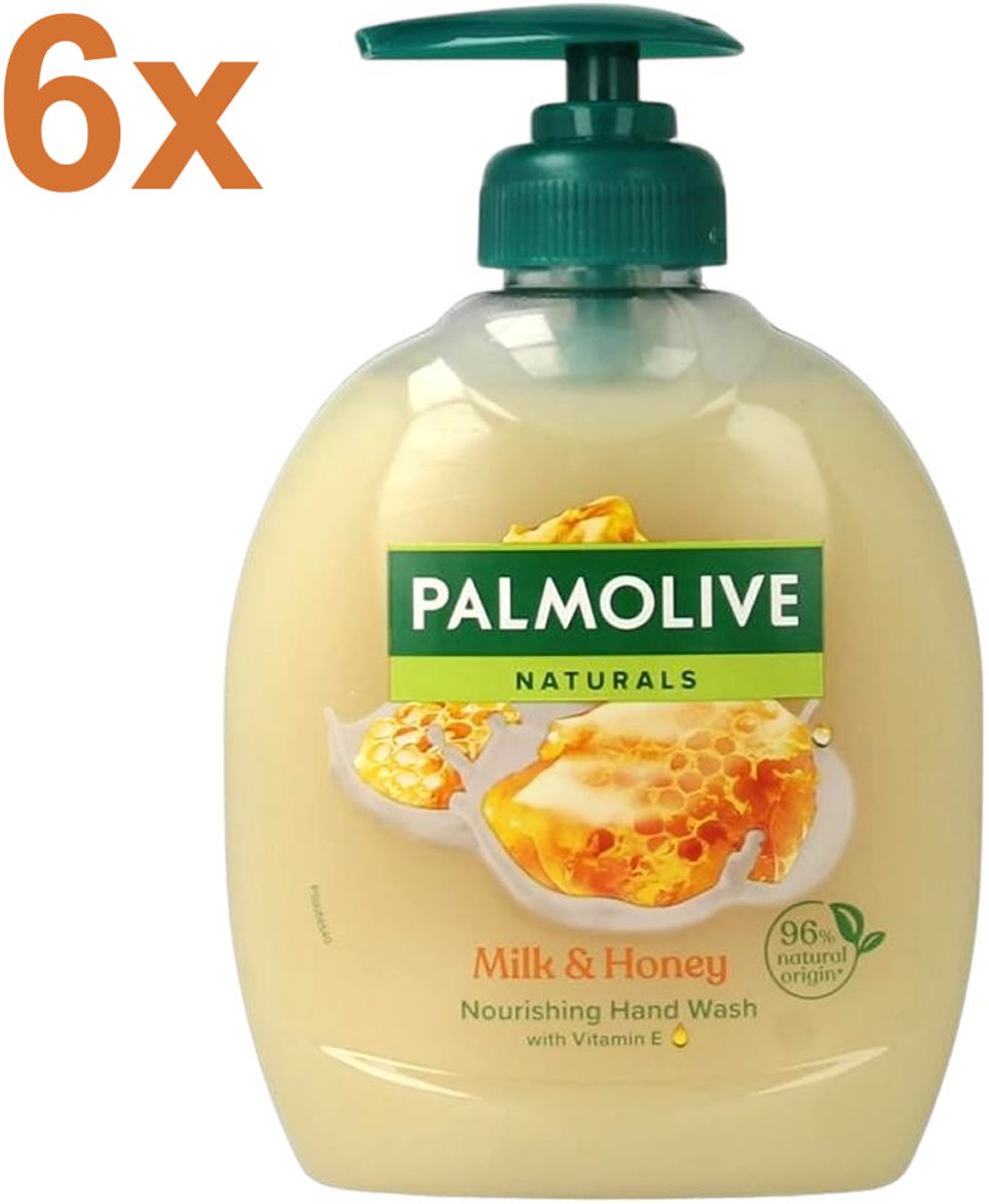 Palmolive Naturals Milk & Honey - 6 x 300 ml - Voordeelverpakking