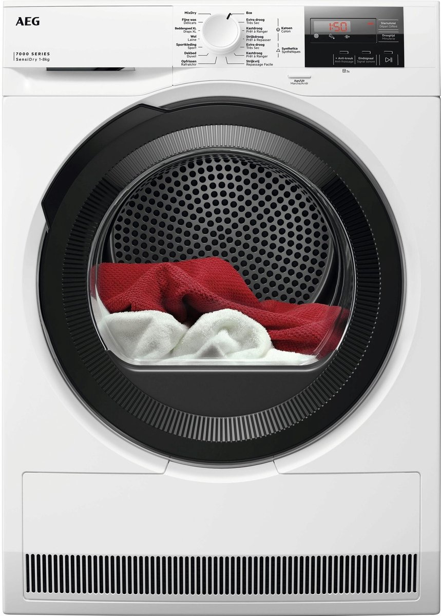 AEG TR7284BB4 - 7000 serie - SensiDry - Warmtepomp Droger - 8 kg