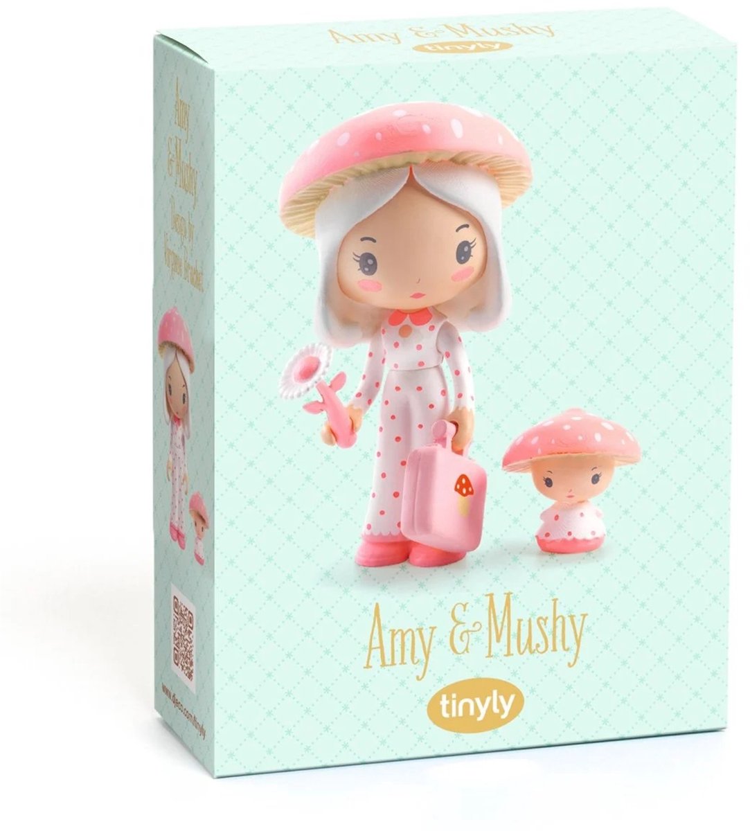 Djeco speelfiguur Tinyly Amy & Mushy fantasie speelgoed.