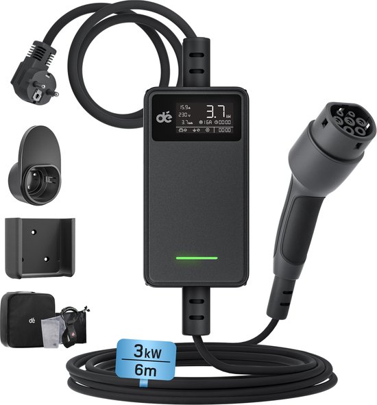 Adapter laadkabel T2-M naar Schuko-F 1x16A