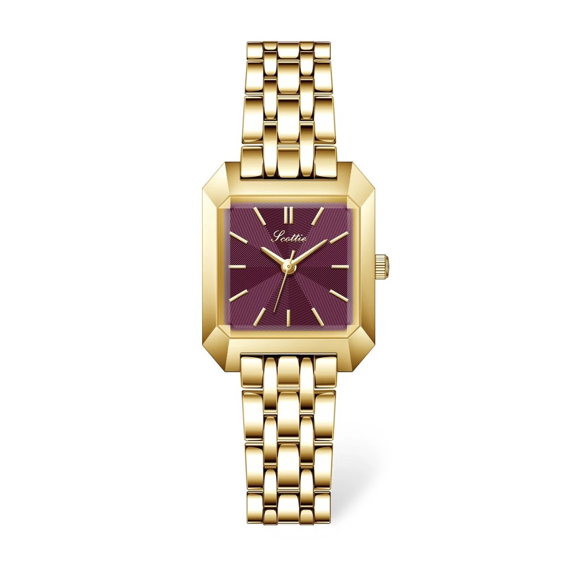 Scottie Dames Horloge GoudFuchsia | Dames Horloge | Best Verkochte Horloges | Luxe Geschenkdoos | Borasi | Dames Sieraden |