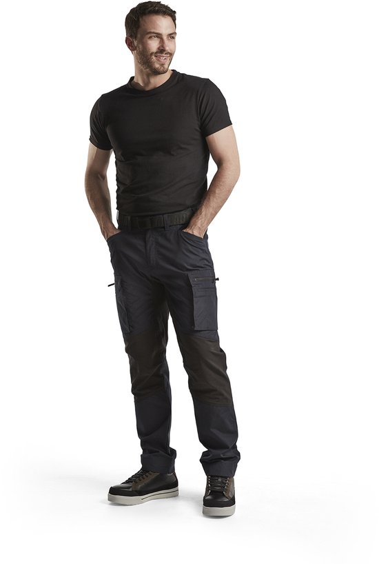 Blåkläder 1459-1845 Pantalon de travail de service extensible Marine foncé / noir taille 54