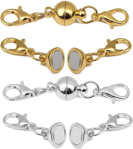 Wicca ketting - Maan en Pentagram - de ingewijde - Granaat, 14K goud gevulde sluiting