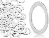 Inovra Plus - Roestvrijstalen pedaalsluitringen set - 20 stuks - Geschikt voor mountainbikes - 19.8 mm buitendiameter - 15 mm binnendiameter - Zilver - Duurzaam en stevig