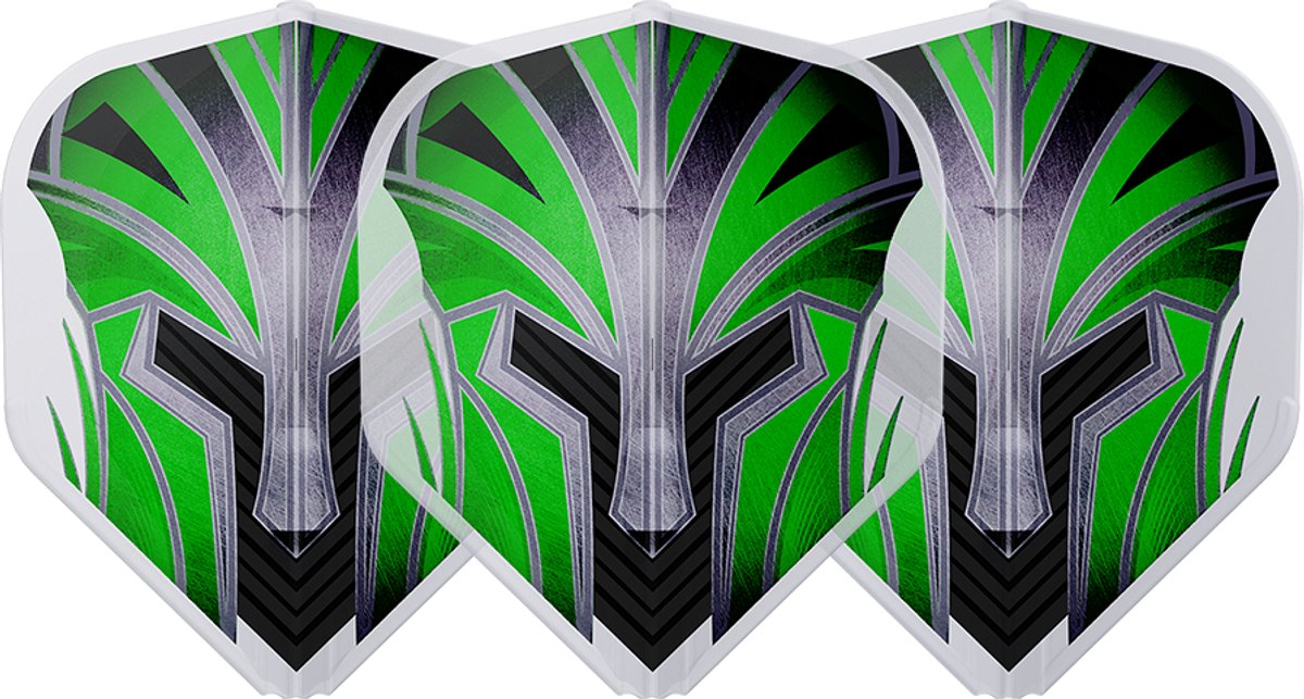 L-STYLE EZ L1 PRIME SERIES GREEN CLEAR WHITE - DART FLIGHTS