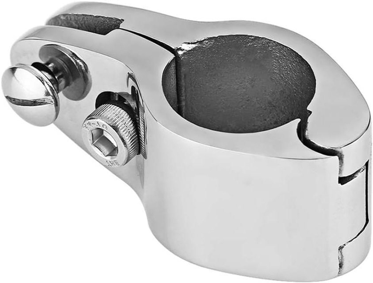 1 Inch Marine Hardware Fitting - Roestvrijstalen Kaakschuifklem voor Boot Bimini Top - Scharnierend - Reserveonderdelen Boten Jachten - RVS Fitting - Zeilboot Accessoires