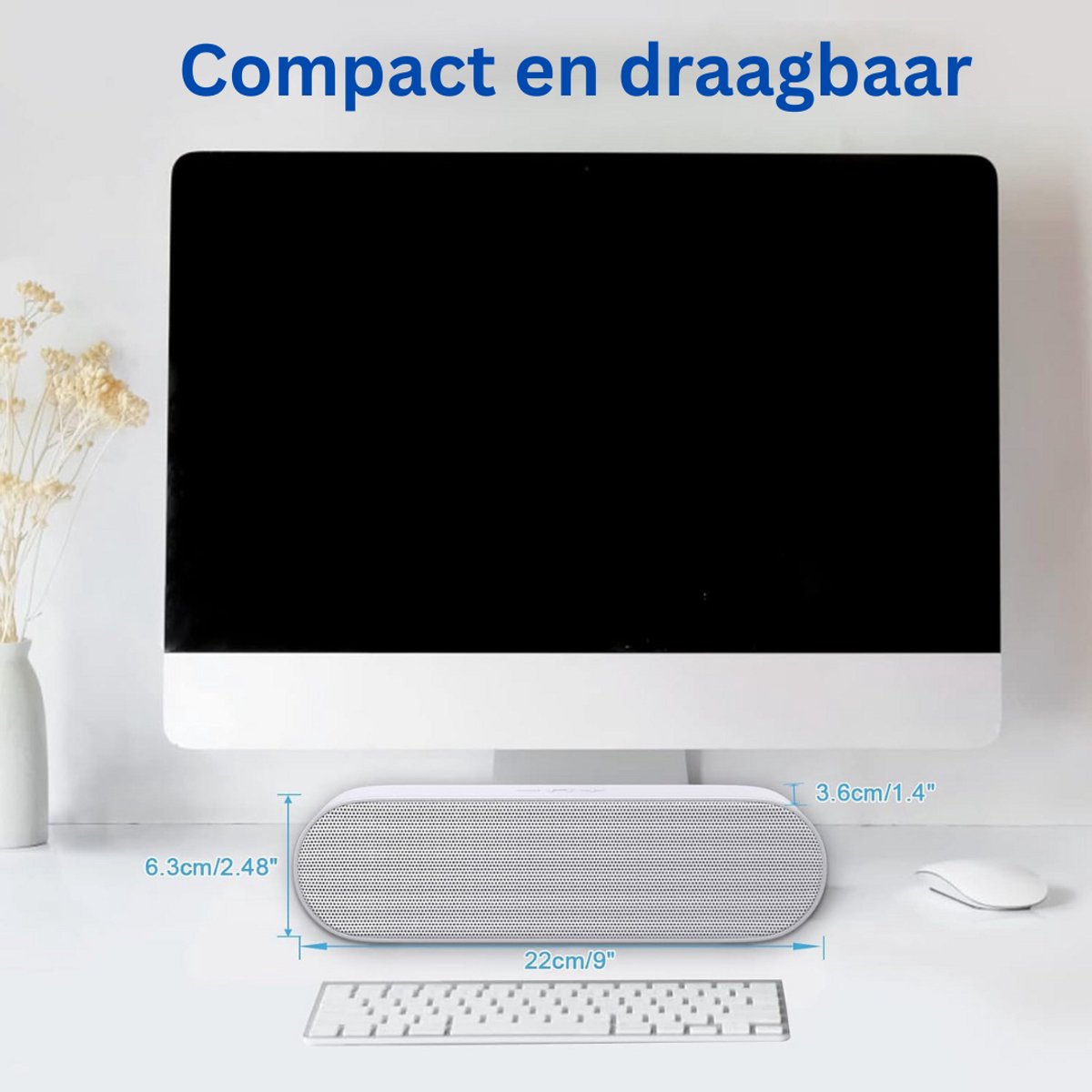 MKSS® Soundbar Mini Speaker - Bekabeld en Draadloos - afbeelding 3