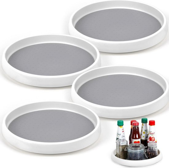 Houten Lazy Susan Draaitafel Voor Tafelbladorganizer Ronde
