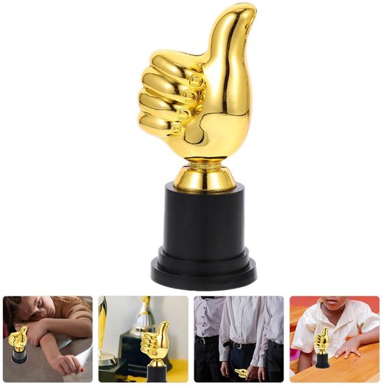 2 Stuks Plastic Trofee Achievement Award Gouden De... - Vicedeal 2 Stuks Plastic Trofee Achievement Award Gouden De... - Vicedeal