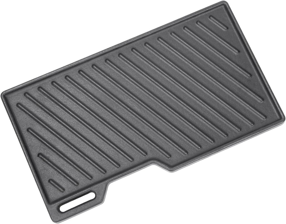 MKSS® Grillplaat Inductie - Bakplaat - Gietijzer - Zwart