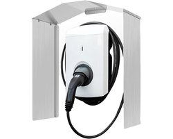 Allecto Plus - Weerbestendige overkapping voor elektrische auto laadstation - regenbescherming en zonwering - aluminium - solide - duurzaam
