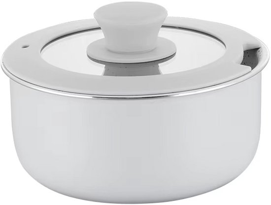 Batterie de cuisine 8 pièces – Wit Elegant – Ultra antiadhésive avec manche en bois interchangeable – Compatible toutes sources de chaleur