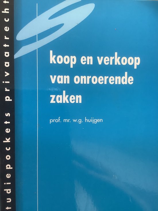 Koop en verkoop van onroerende zaken - cover