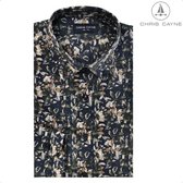 Blouse 1252 camel/groen print LM Chris Cayne - maat L