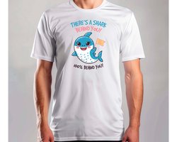 There's a Shark Behidn You - T Shirt - Funny - Sarcasm - Grappig - Sarcasme - CoupleGoals - Cute - Funny - LoveStory - ForeverUs - KoppelGoals - WareLiefde - Verliefd
