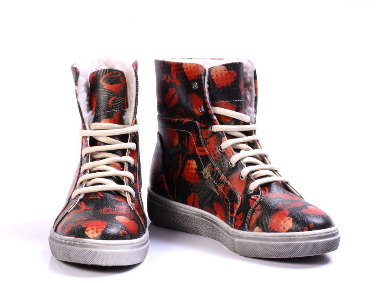 GOBY - Luv - Enkellaarsjes - Damesboots - Laarzen - Hoge kwaliteit - Handmade - Maat 40