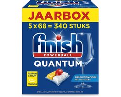 Finish Quantum Lemon - 340 Stuks - Voordeelverpakking - Jaarbox
