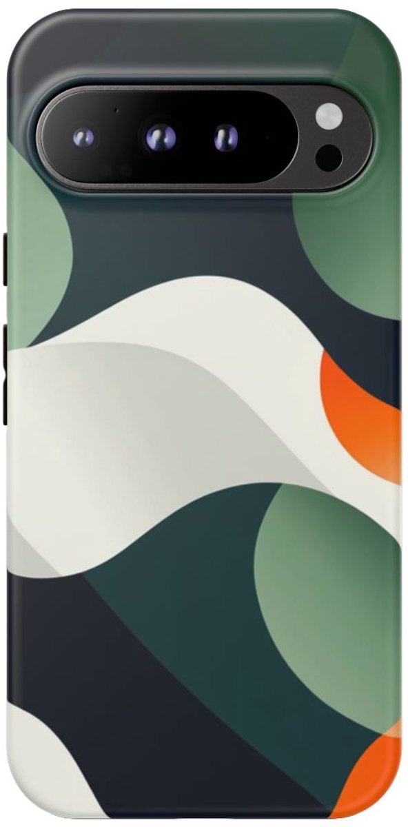 Abstracte Organische Vormen – Telefoonhoesje Geschikt voor Pixel 9 Pro XL