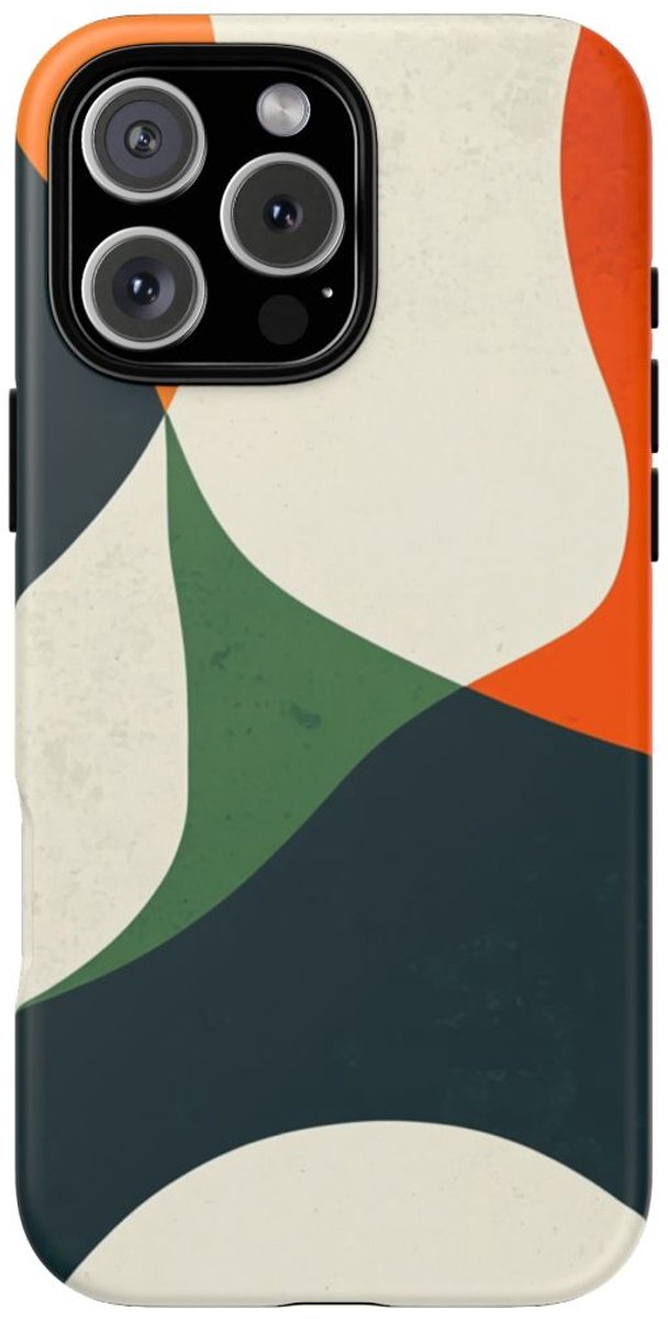 Abstracte Organische Vormen – Telefoonhoesje Geschikt voor iPhone 16 Pro Max