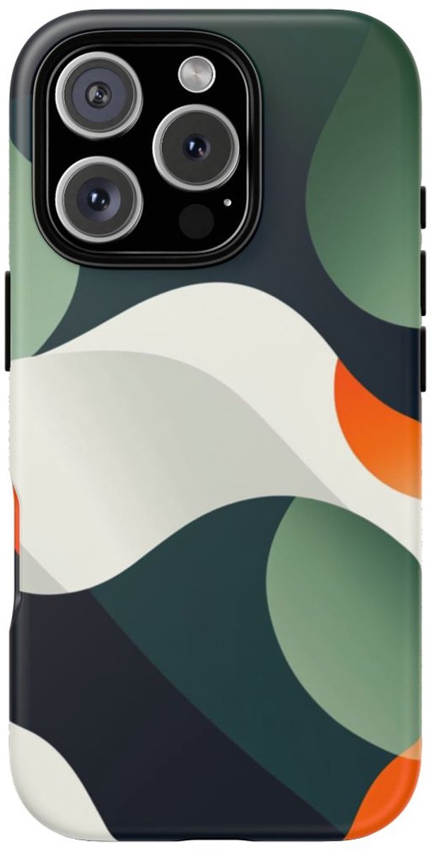 Abstracte Organische Vormen – Telefoonhoesje Geschikt voor iPhone 16 Pro