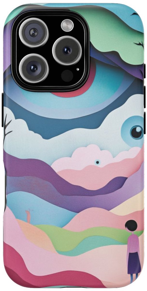 Sprookjesachtig Ooglandschap met Bomen – Telefoonhoesje Geschikt voor iPhone 16 Pro