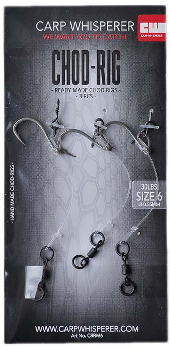 Carp Whisperer - Chod rig - Haak maat: 6 - 3 stuks