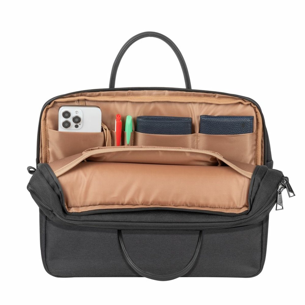 Rivacase 8134 laptoptas 39,6 cm (15.6") Aktetas Zwart