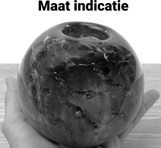 Premium urn waxinelichthouder | bruin met goudkleurig