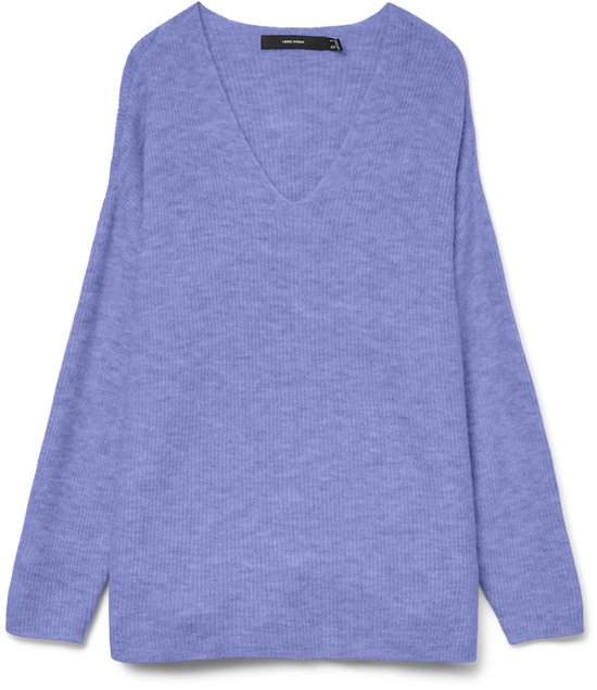 VERO MODA VMCREWLEFILE LS V-NECK BLOUSE NOOS Dames Trui - Maat S