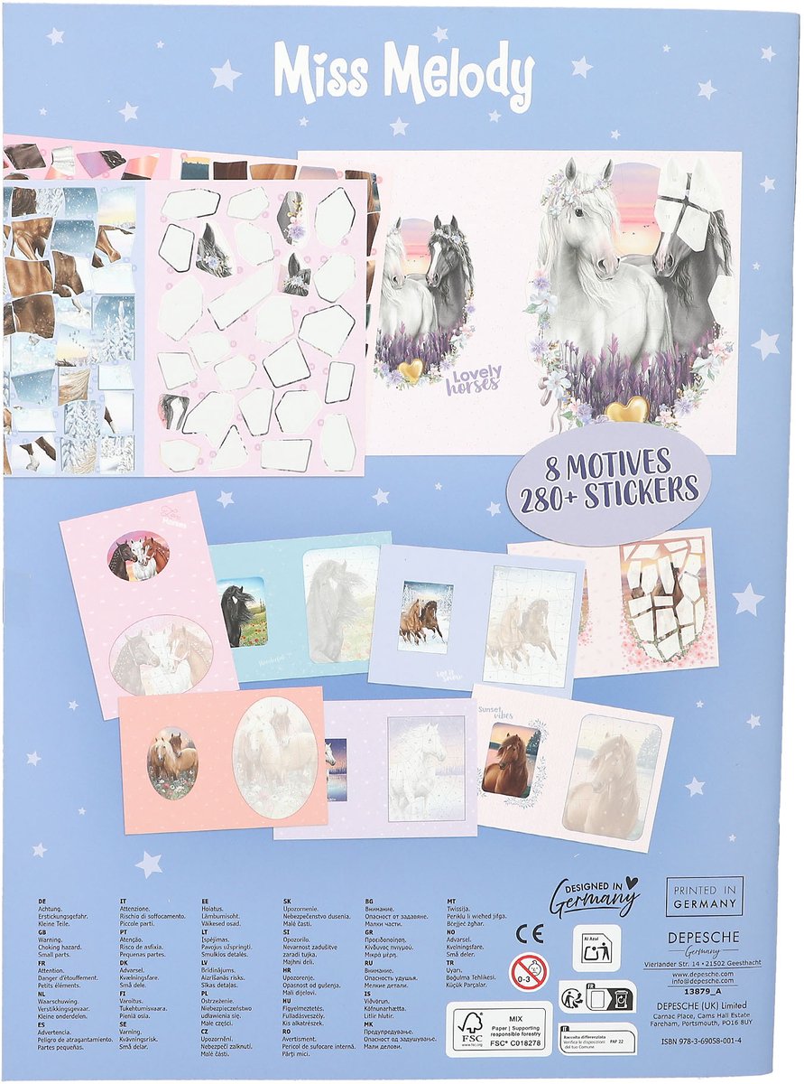 Depesche - Miss Melody nummer stickers - stickerboek — afbeelding 4