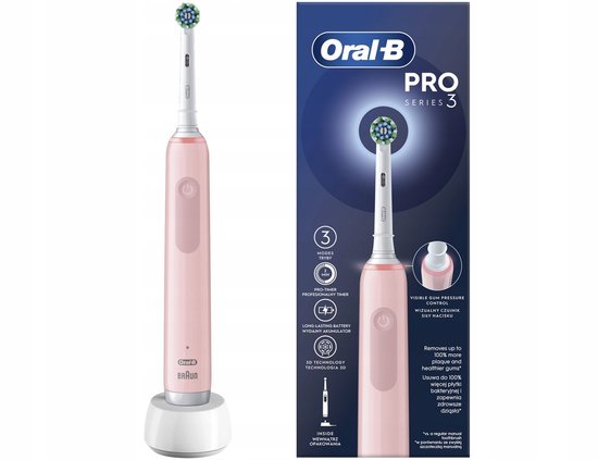 Oral-B Pro 3 3000 Elektrische Tandenborstel met Druksensor - Oral-B - €67,98