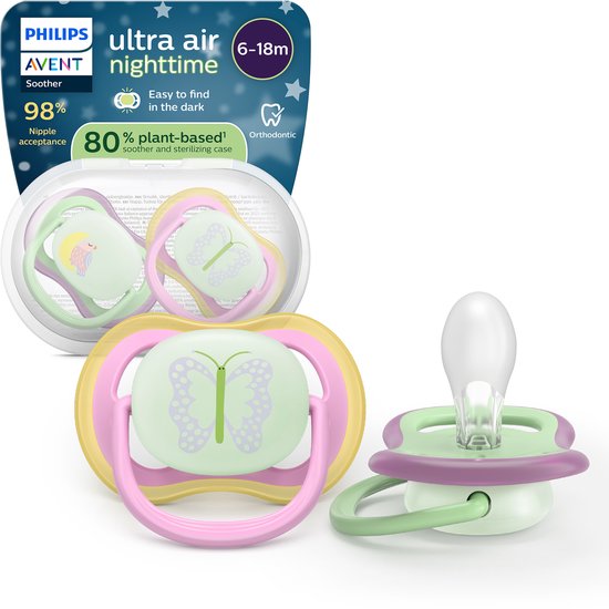 Philips Avent Ultra Air Glow-in-the-dark fopspeen