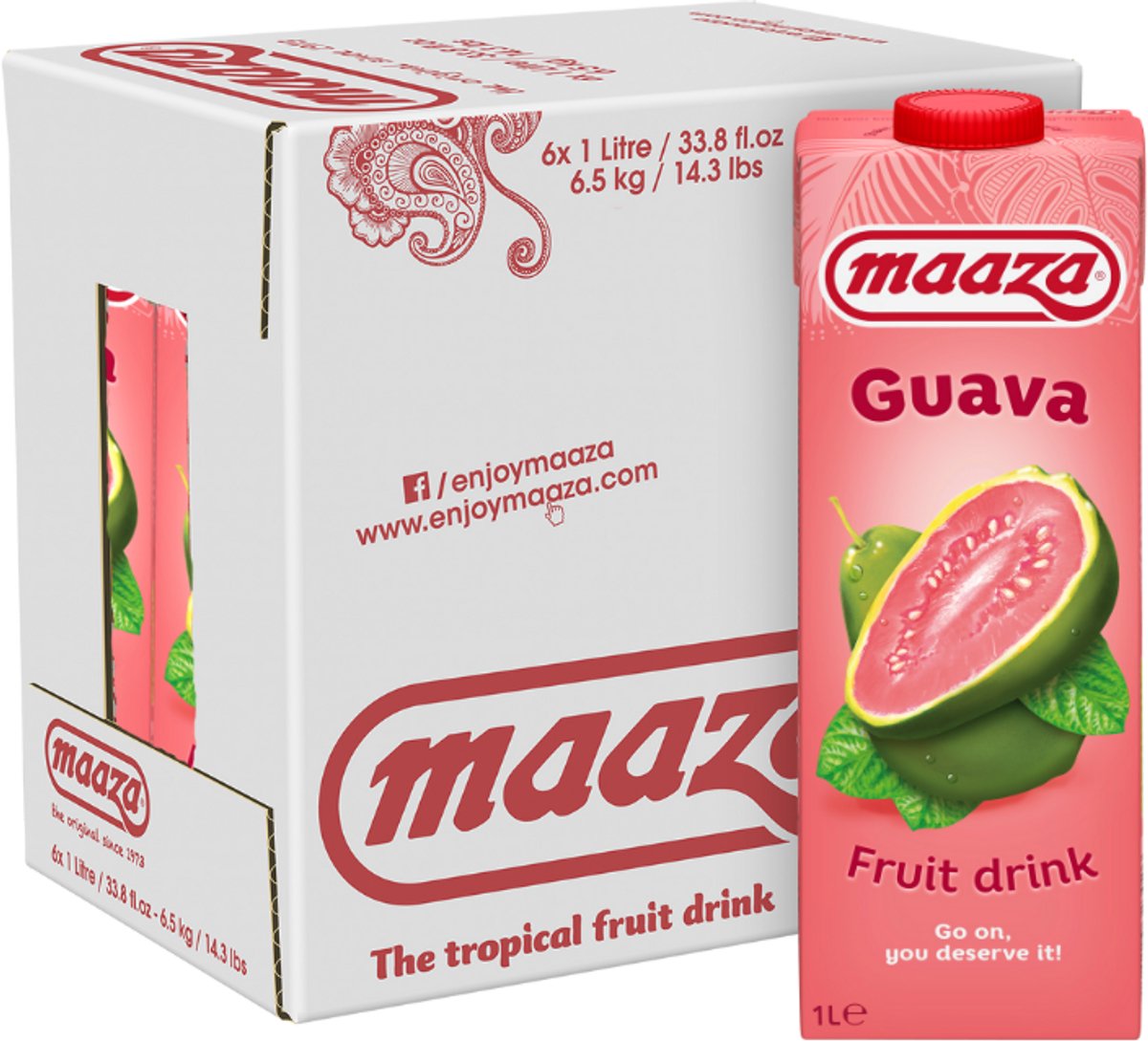 Maaza - Guava Juice Drink - 6 x 1L