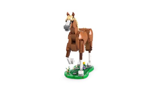 LEGO Creator 3-en-1 Magnifique cheval, ensemble de construction animalière - 31166