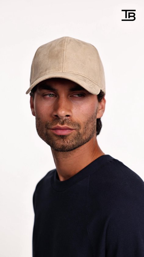 TRENDBEE™ Casquette Arena Velours Daim Beige