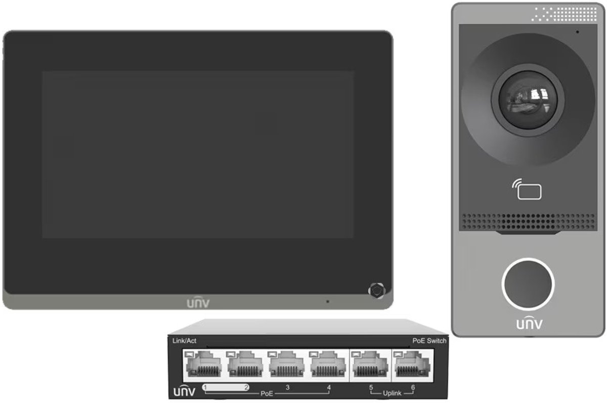 UNV Intercom Systeem met Binnen- en Buitenpost