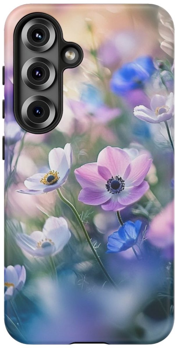 Anemonen in Bloei – Telefoonhoesje Geschikt voor Galaxy S25
