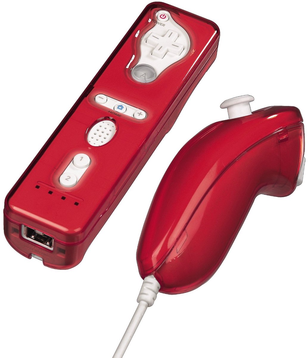 Hama Wii Hardcase Transparant Rood **