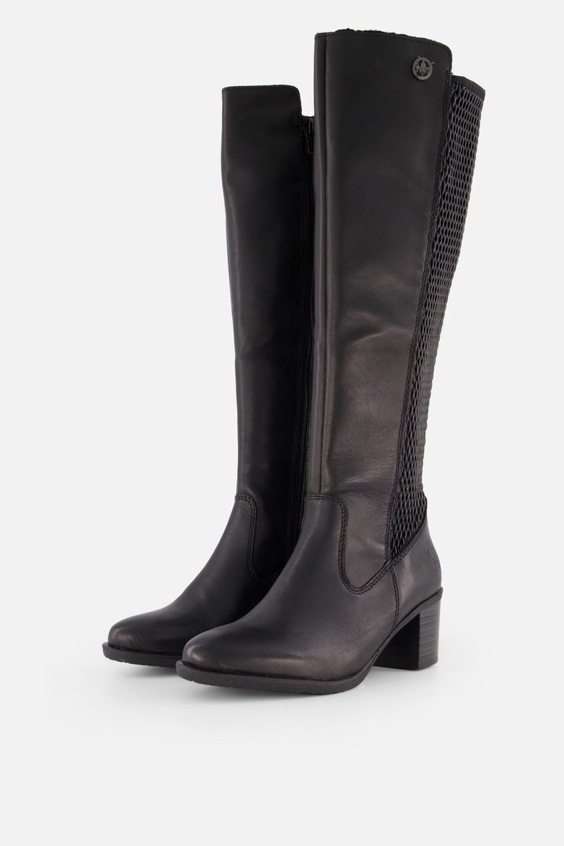 Rieker Hoge laarzen Stretch zwart Leer Dames Maat 42 bol