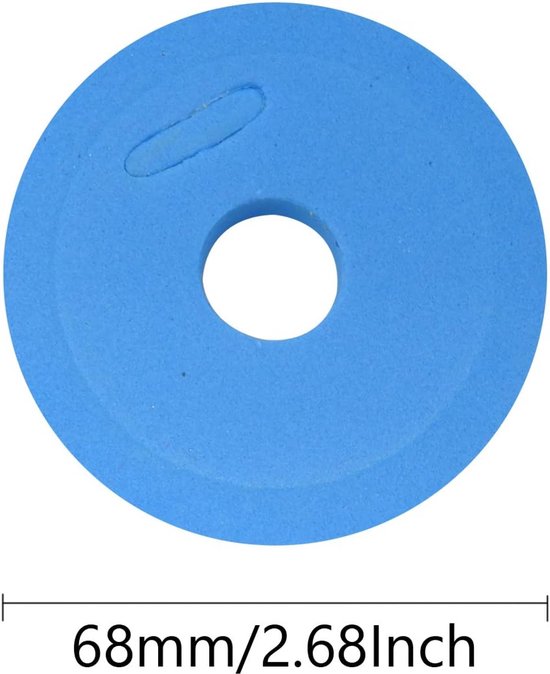 20 stuks ronde schuimvislijnspoelen - 68 mm/2,68 inch - opberghouders, rigs en hakenborden, wikkelborden - willekeurige kleuren van Merkloos — afbeelding 2