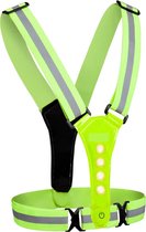 Hardloop Verlichting - Hardloopvest - Inclusief USB-C kabel - Hardloopvest Oplaadbaar - Reflecterend Hesje - Running vest - Borstlamp
