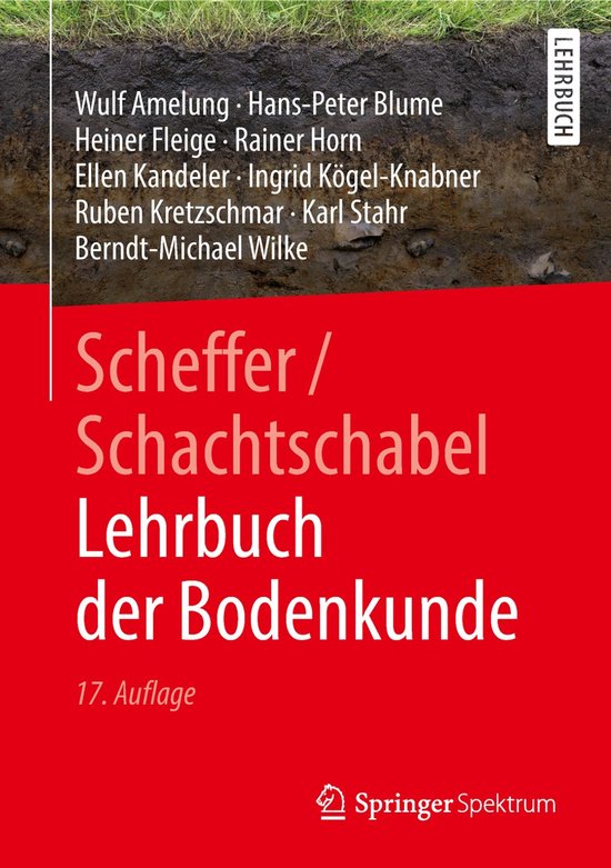 Scheffer Schachtschabel Lehrbuch der Bodenkunde - cover