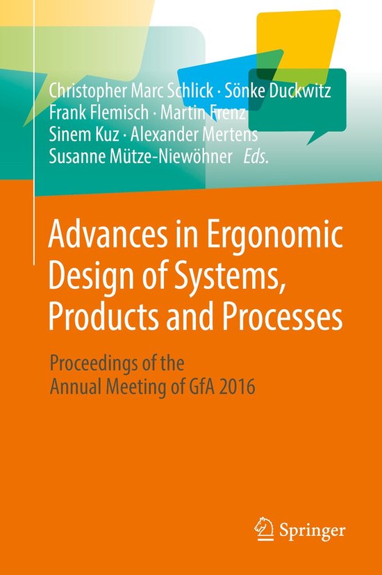 Advances in Ergonomic Design of Systems, Products and Proces ... - cover