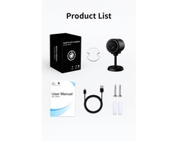 Narvie C1 Beveiligingscamera – 1080P HD IP Camera – Wifi – Nachtzicht – Bewegingsdetectie – Binnen/Buiten