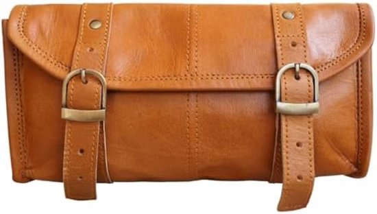 MOTO VINTAGE CUIR marron sacoche vélo sacs selle en détresse réel