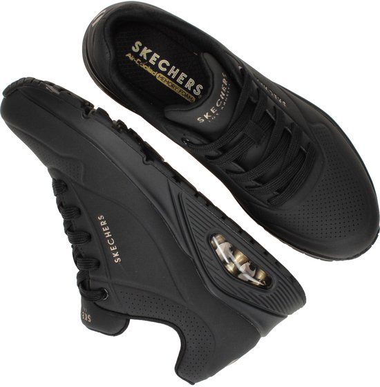 Baskets Femme Skechers Uno Stand On Air - Noir / Noir - Taille 36